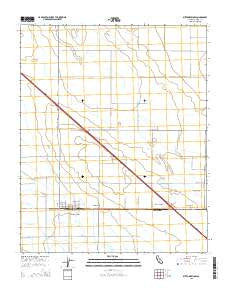 Buttonwillow California Current topographic map, 1:24000 scale, 7.5 X 7.5 Minute, Year 2015