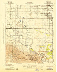 Buttonwillow California Historical topographic map, 1:62500 scale, 15 X 15 Minute, Year 1942