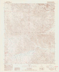 Buzzard Spring California Historical topographic map, 1:24000 scale, 7.5 X 7.5 Minute, Year 1986