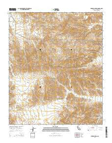 Buzzard Spring California Current topographic map, 1:24000 scale, 7.5 X 7.5 Minute, Year 2015