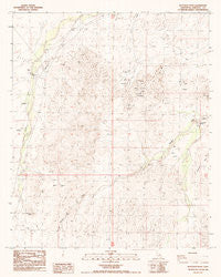 Buzzards Peak California Historical topographic map, 1:24000 scale, 7.5 X 7.5 Minute, Year 1988