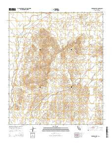 Buzzards Peak California Current topographic map, 1:24000 scale, 7.5 X 7.5 Minute, Year 2015