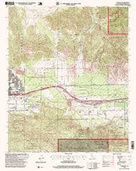 Cabazon California Historical topographic map, 1:24000 scale, 7.5 X 7.5 Minute, Year 1996