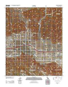 Cabazon California Historical topographic map, 1:24000 scale, 7.5 X 7.5 Minute, Year 2012