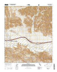Cabazon California Current topographic map, 1:24000 scale, 7.5 X 7.5 Minute, Year 2015