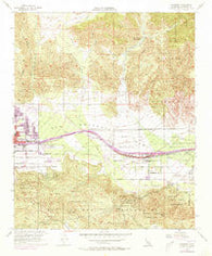 Cabazon California Historical topographic map, 1:24000 scale, 7.5 X 7.5 Minute, Year 1956