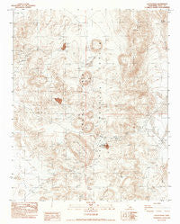 Cactus Peak California Historical topographic map, 1:24000 scale, 7.5 X 7.5 Minute, Year 1983