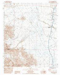 Cadiz Valley SE California Historical topographic map, 1:24000 scale, 7.5 X 7.5 Minute, Year 1985