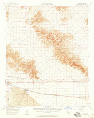 Cadiz California Historical topographic map, 1:62500 scale, 15 X 15 Minute, Year 1956