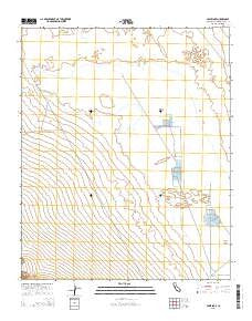 Cadiz Lake California Current topographic map, 1:24000 scale, 7.5 X 7.5 Minute, Year 2015