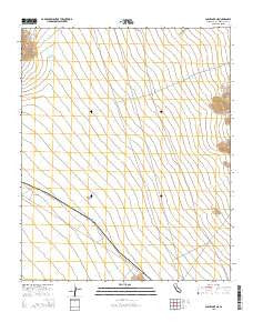 Cadiz Lake NE California Current topographic map, 1:24000 scale, 7.5 X 7.5 Minute, Year 2015