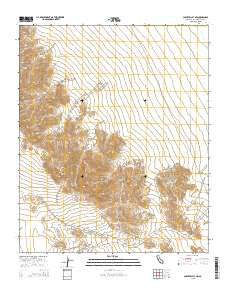 Cadiz Valley NW California Current topographic map, 1:24000 scale, 7.5 X 7.5 Minute, Year 2015