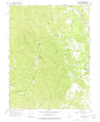 Cahto Peak California Historical topographic map, 1:24000 scale, 7.5 X 7.5 Minute, Year 1967