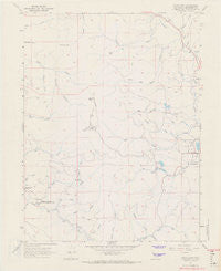 Cahto Peak California Historical topographic map, 1:24000 scale, 7.5 X 7.5 Minute, Year 1967