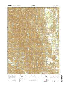 Cahto Peak California Current topographic map, 1:24000 scale, 7.5 X 7.5 Minute, Year 2015
