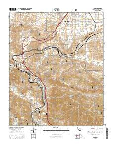 Cajon California Current topographic map, 1:24000 scale, 7.5 X 7.5 Minute, Year 2015