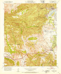 Calabasas California Historical topographic map, 1:24000 scale, 7.5 X 7.5 Minute, Year 1952