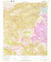 Calabasas California Historical topographic map, 1:24000 scale, 7.5 X 7.5 Minute, Year 1952
