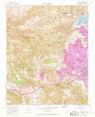 Calabasas California Historical topographic map, 1:24000 scale, 7.5 X 7.5 Minute, Year 1952