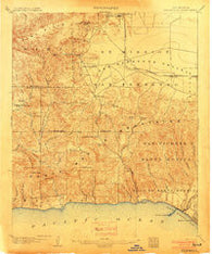 Calabasas California Historical topographic map, 1:62500 scale, 15 X 15 Minute, Year 1903