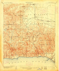 Calabasas California Historical topographic map, 1:62500 scale, 15 X 15 Minute, Year 1903