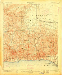 Calabasas California Historical topographic map, 1:62500 scale, 15 X 15 Minute, Year 1903