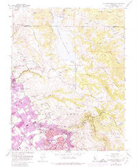 Calaveras Reservoir California Historical topographic map, 1:24000 scale, 7.5 X 7.5 Minute, Year 1961