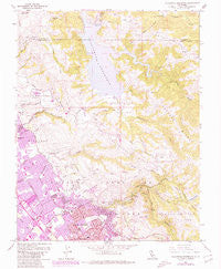 Calaveras Reservoir California Historical topographic map, 1:24000 scale, 7.5 X 7.5 Minute, Year 1961