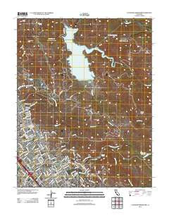 Calaveras Reservoir California Historical topographic map, 1:24000 scale, 7.5 X 7.5 Minute, Year 2012