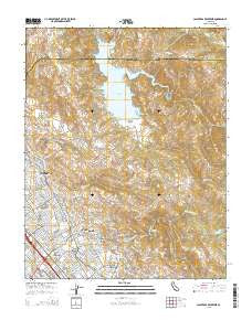 Calaveras Reservoir California Current topographic map, 1:24000 scale, 7.5 X 7.5 Minute, Year 2015