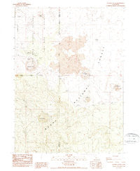 Caldwell Butte California Historical topographic map, 1:24000 scale, 7.5 X 7.5 Minute, Year 1988