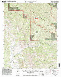 Caldwell Mesa California Historical topographic map, 1:24000 scale, 7.5 X 7.5 Minute, Year 1995