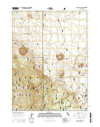 Caldwell Butte California Current topographic map, 1:24000 scale, 7.5 X 7.5 Minute, Year 2015