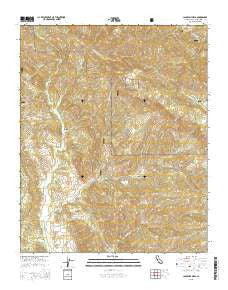 Caldwell Mesa California Current topographic map, 1:24000 scale, 7.5 X 7.5 Minute, Year 2015