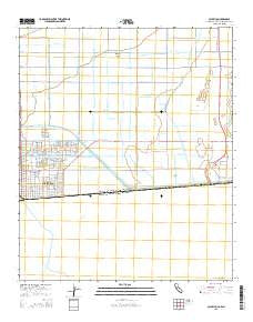 Calexico California Current topographic map, 1:24000 scale, 7.5 X 7.5 Minute, Year 2015