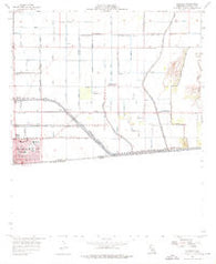 Calexico California Historical topographic map, 1:24000 scale, 7.5 X 7.5 Minute, Year 1957