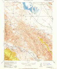 Caliente Mountain California Historical topographic map, 1:62500 scale, 15 X 15 Minute, Year 1952