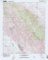 Caliente Mtn California Historical topographic map, 1:24000 scale, 7.5 X 7.5 Minute, Year 1959