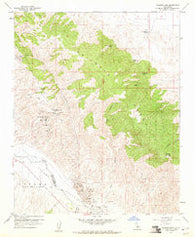 Caliente Mtn California Historical topographic map, 1:24000 scale, 7.5 X 7.5 Minute, Year 1959