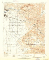 Caliente California Historical topographic map, 1:125000 scale, 30 X 30 Minute, Year 1914