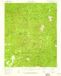 California Hot Springs California Historical topographic map, 1:62500 scale, 15 X 15 Minute, Year 1958