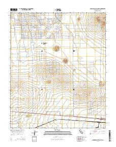 California City South California Current topographic map, 1:24000 scale, 7.5 X 7.5 Minute, Year 2015