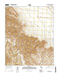 California Valley California Current topographic map, 1:24000 scale, 7.5 X 7.5 Minute, Year 2015