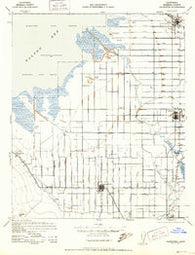Calipatria California Historical topographic map, 1:62500 scale, 15 X 15 Minute, Year 1944