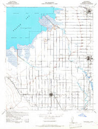 Calipatria California Historical topographic map, 1:62500 scale, 15 X 15 Minute, Year 1944
