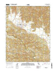Calistoga California Current topographic map, 1:24000 scale, 7.5 X 7.5 Minute, Year 2015