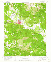 Calistoga California Historical topographic map, 1:24000 scale, 7.5 X 7.5 Minute, Year 1958