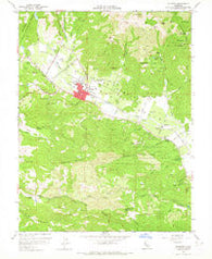 Calistoga California Historical topographic map, 1:24000 scale, 7.5 X 7.5 Minute, Year 1958
