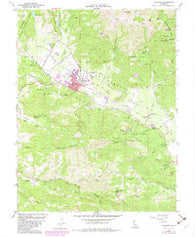Calistoga California Historical topographic map, 1:24000 scale, 7.5 X 7.5 Minute, Year 1958