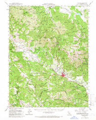 Calistoga California Historical topographic map, 1:62500 scale, 15 X 15 Minute, Year 1959